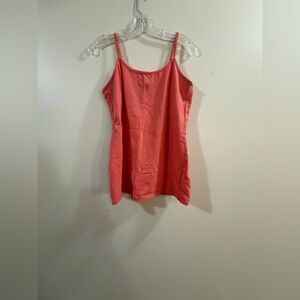 Coral Spaghetti Strap Tank Top